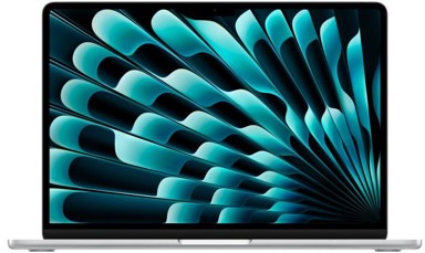 APPLE Laptop MacBook Air (2025) / Apple M4, 13.6", 2560 x 1664, 16 GB, 512 GB SSD, macOS, srebrna